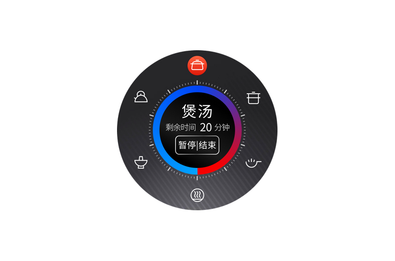 2.8 inch circular instrument panel